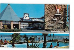 Daytona Beach Florida FL Vintage Postcard Windjammer Beach Motel