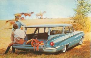 1960s Buick Le Sabre Station Wagon With Fins Postcard Boulevard Buick, Chicago 