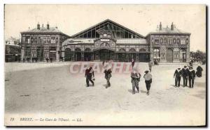 Old Postcard Brest L West Station