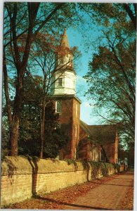 Colonial Williamsburg Virginia  Bruton Parish Church - exterior view (14-6924)