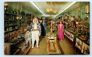SCOTTSDALE, Arizona AZ~ Interior ARABIAN BAZAAR Jerry Abdin Owner 1960s Postcard