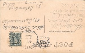 H98/ Butler Ohio RPPC Postcard c1910 Men Factory? Warehouse 84