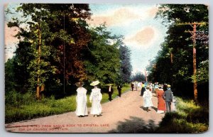 West Orange Mtn New Jersey~Victorians On Road~Eagle Rock To Crystal Lake~1909