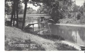 POSTCARD RPPC THE NARROW'S PARK COLDWATER MICHIGAN