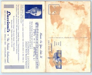 The Italian Restaurant Bar Dining Room Interior Dual View Cleveland OH Postcard