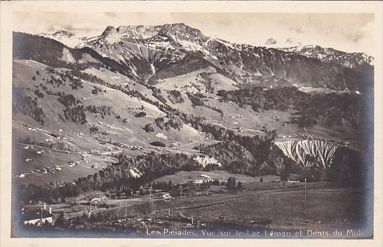 Switzerland Les Pieiades Vue sur le Lac Leman et Dents du Midi Photo