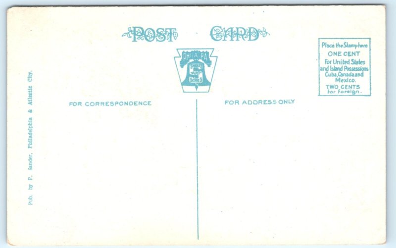 Motor Bus Postcard Roosevelt Boulevard Philadelphia PA