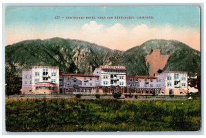 1910 Arrowhead Hotel Exterior Building Field San Bernardino California Postcard 