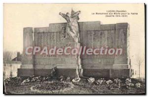 Postcard Old Luon (Vendee) The war memorial for the Fatherland