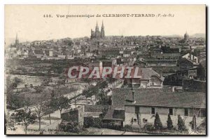 Old Postcard Panoramic View of Clermont Ferrand