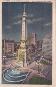 Indiana Indianapolis Soldiers and Sailors Monument 1937 Curteich