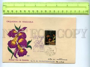 476931 1964 year FDC Venezuela orchid