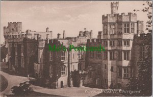 Warwickshire Postcard - Warwick Castle Courtyard   RS36501