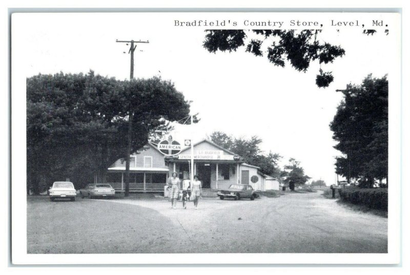 Bradfield's Country Store and Gas Station, Level, MD Postcard *7G11