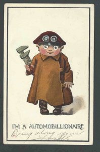 Ca 1911 PPC* Humor Im A Automobillionaire Posted