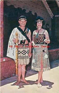 HI, Laie, Hawaii, Two Maori Dancers, Maori Village, Polynesian Cultural Center