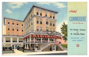 1948 Hotel Commodore, Atlantic City, NJ Postcard