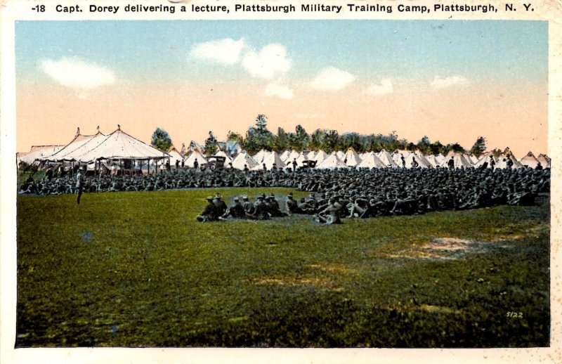 Military - Plattsburgh, New York - Delivering lecture Plattsburgh Training Camp