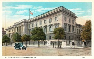 Vintage Postcard 1920's New US Mint Building Philadelphia Pennsylvania Structure