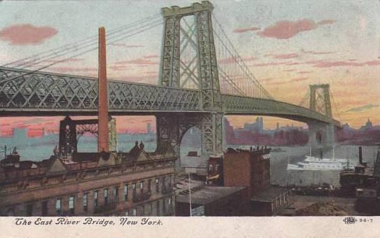 New York City The East River Bridge