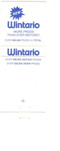 Wintario, Provincial,  Super Loto, Matchbook Cover