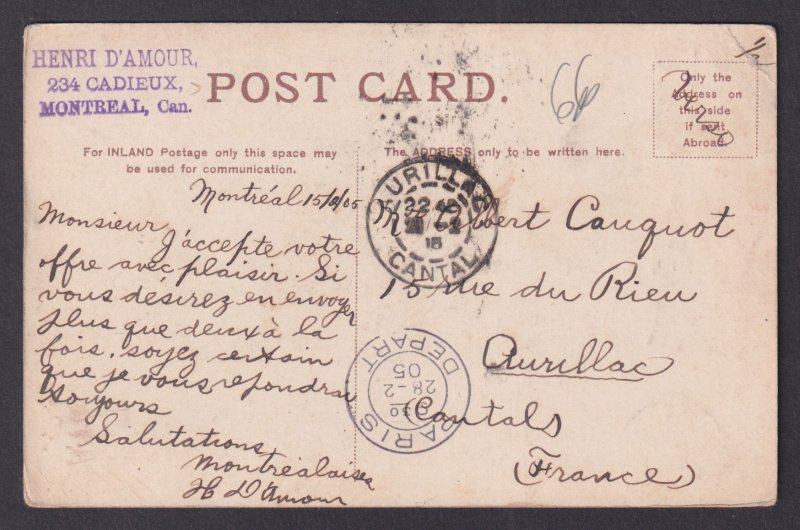 Postcard, CANADA, Montreal, General view