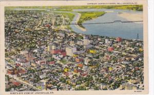 Kentucky Louisville Birds Eye View Curteich