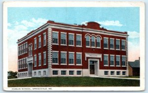 SPRINGVALE, Maine ME ~ HAMLIN SCHOOL 1928 York County Postcard