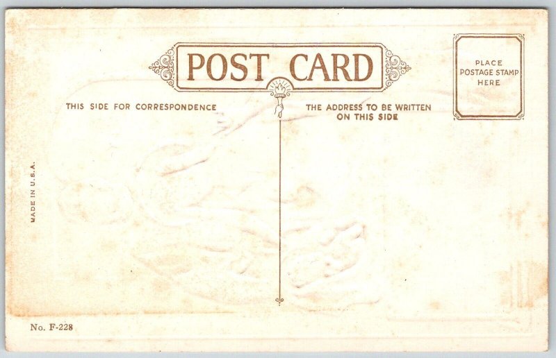 CHRISTMAS Babe Of Bethlehem Mary Joseph Baby Jesus c1915 Embossed Postcard