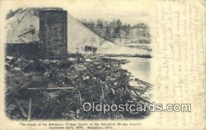 Wreck of the Ashtabula Bridge, Disaster Dec 29, 1876 Ashtabula, Ohio, USA Dis...