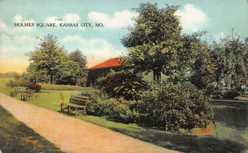 Holmes Square, Kansas City, Missouri, early postcard