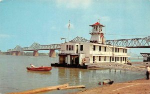 LOUISVILLE Kentucky KY  COAST GUARD STATION-Rogers Clark Bridge  c1950s Postcard