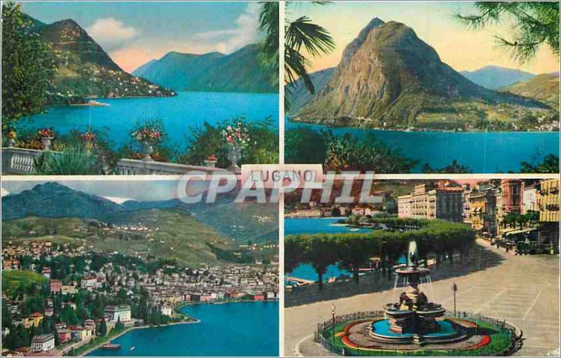 Modern Postcard Lugano