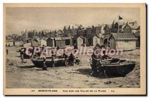 Old Postcard Berck Plage villas overlooking the beach