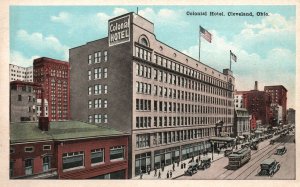 Vintage Postcard 1920's Colonial Hotel Historic Landmark Cleveland Ohio OH