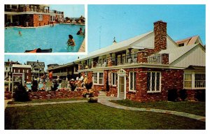 Postcard MOTEL SCENE Cape May New Jersey NJ AQ5063