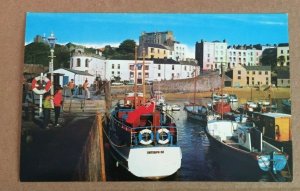 UNUSED POSTCARD - THE HARBOUR, TENBY, SOUTH WALES