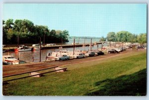 Louisville Kentucky KY Postcard Municipal Boat Harbor Ohio River c1960s Vintage