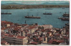 Turkey; Constantinople, Scutari Harbour Unposted PPC, Shows Shipping at Anchor