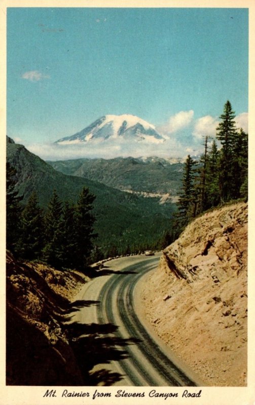 Washington Mt Rainier National Park Stevens Canyon Road 1968