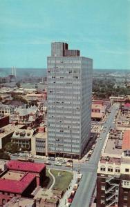 SHREVEPORT, LA Louisiana  BECK BUILDING~Library  Bird's Eye  50's CARS Postcard