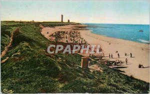 Modern Postcard St. Clement of Whales in March Char The Beach of La Conche