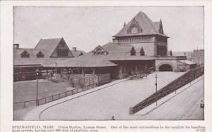 Massachusetts Springfield Union Railroad Station Lyman Street
