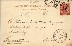 CPA Palermo Monte Pellegrino col porto ITALY (803288)