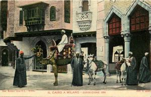 Italy 1906 Exposition - Il Cairo a Milano -  ethnics, camel
