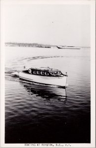 Royston BC Boating 'Pauline' Boat Vancouver Island British Columbia Postcard H45