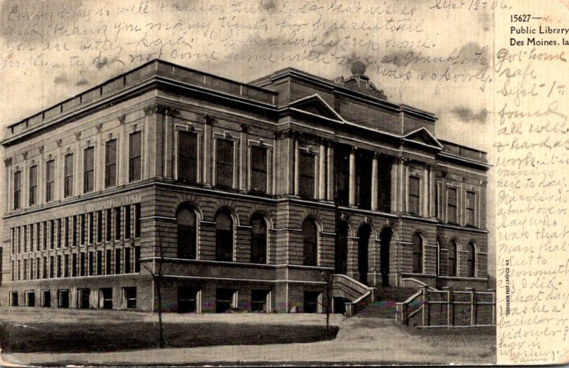 Iowa Des Moines Public Library 1905