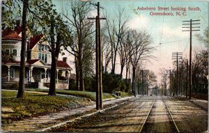 North Carolina Greensboro Asheboro Street Looking North