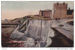 Brighton, England, UK, 1900-10s ; Landslip at Black Rock