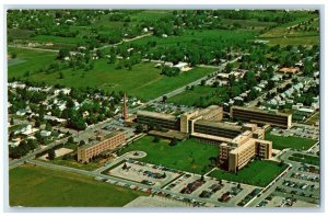 c1960 Aerial View Rockford Memorial Hospital Rockford Illinois Vintage Postcard